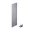 Triton Products (1) 31.5 In. W x 9 In. H Silver Epoxy 18-Gauge Steel Square Hole Pegboard Strip LBS-2S - alternate 1